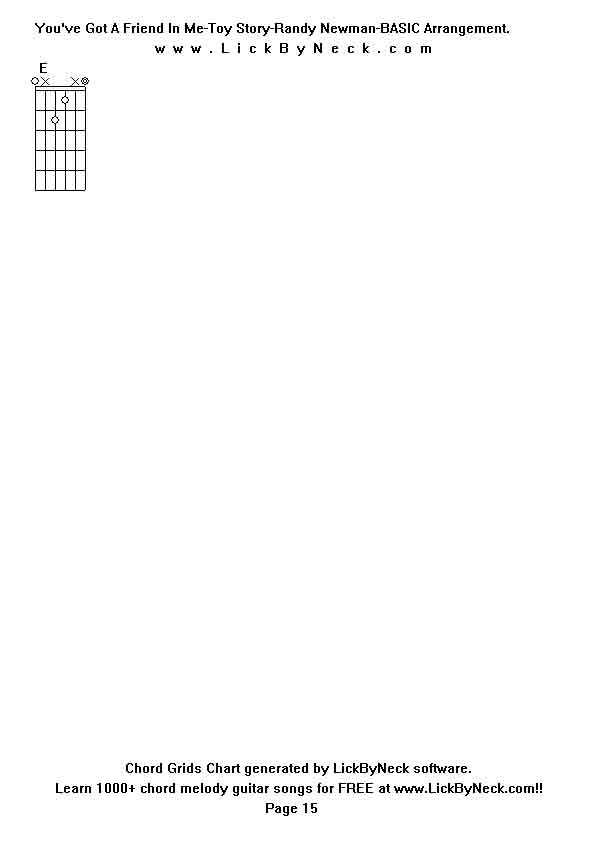 Chord Grids Chart of chord melody fingerstyle guitar song-You've Got A Friend In Me-Toy Story-Randy Newman-BASIC Arrangement,generated by LickByNeck software.